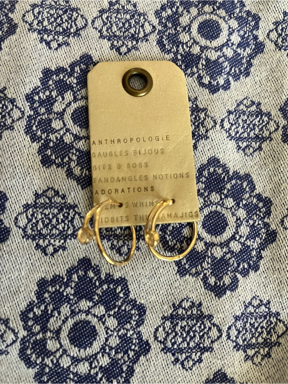 Anthropologie Double Hoop Earrings